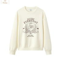 Embroidered Loose Fit Womens Spring Hoodie