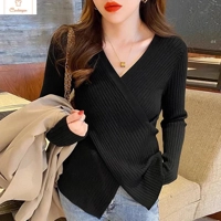 Long Sleeve Criss-Cross Knitwear Top