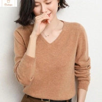 Cashmere V-neck Pullover Sweater for Women