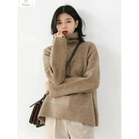 Loose Turtleneck Knit Sweater for Women