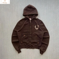 American Retro Zipper Up Hoodie