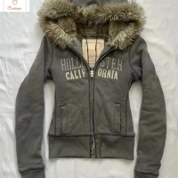 Classic Cotton Padded Zipper Hoodie for Women