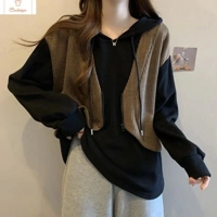 Womens Thickened Hoodie Slimming Design Jacket