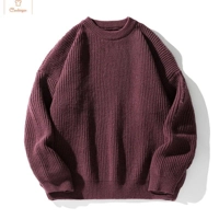Round Collar Knit Sweater for Couples