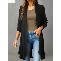 Elegant Long Sleeve Knitted Cardigan for Women