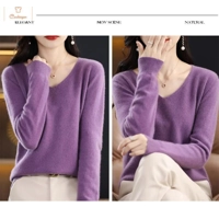 Soft Wool V Neck Sweater Pullover
