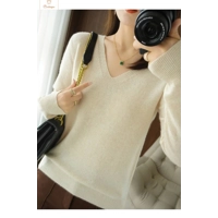 V-Neck Slim Fit Knitted Pullover Sweater