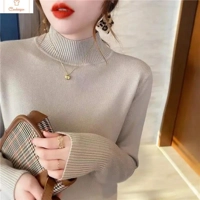 Chic Turtleneck Pullover Sweater for Women