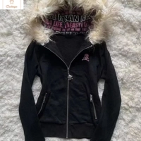 Winter Fur Collar Hoodie Sweatshirt