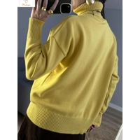 Cozy White Oversized Knit Turtleneck Sweater