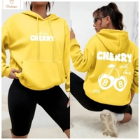 Cherry 88 Art Letter Print Women Hoodie