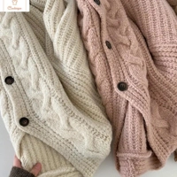 Autumn Winter Soft Wool V-neck Cardigan