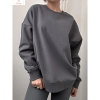 Cozy Oversized Cotton Womens Casual Sweatshirt