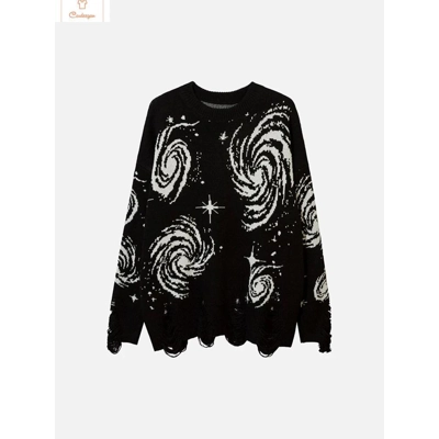 Vintage Ripped Oversized Knit Sweater