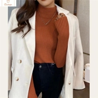 Womens Long Sleeve Turtleneck Knit Sweater