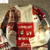 Retro Christmas Couple Sweater Design