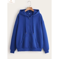 Womens Fleece Zip Up Hoodie Jacket