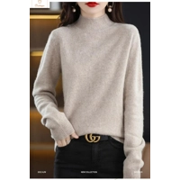 Womens Merino Wool Half Polo Sweater