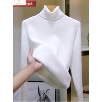 Winter Velvet Lined Turtleneck Knit Sweater