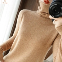 Womens Slim Fit Turtleneck Knit Sweater