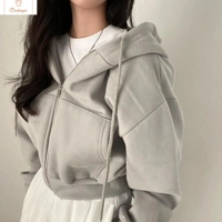 Y2K Zip Up Hoodie Womens Oversized