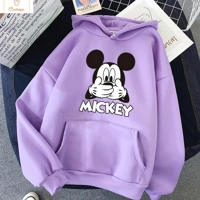 Minnie Mouse Crop Top Hoodie Sweatshirt