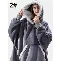 Cozy Oversized Fleece Hoodie Blanket