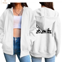 Cute Cat Hooded Tracksuit for Women