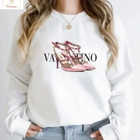 Luxury Printed O-Neck Pullover Hoodie