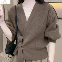 Casual Long Sleeve Knit Cardigan Sweater