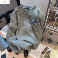 Hip Hop Embroidered Couples Pullover Sweater