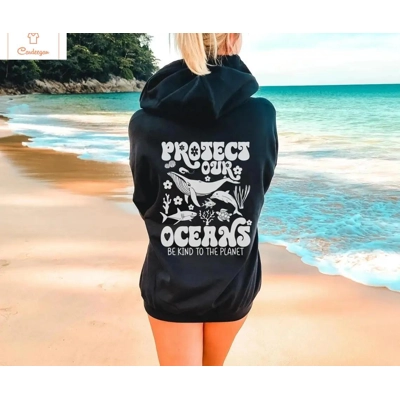 Wave Riders Protect Our Oceans Hoodie