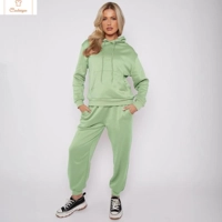 Oversized Thermal Hoodie and Sweatpants Set