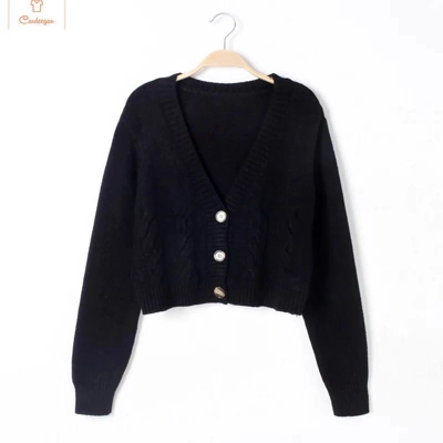 Short Style Slim Knitted Cardigan