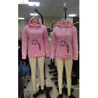 Cute Cat Print Hooded Sweatshirt for Women