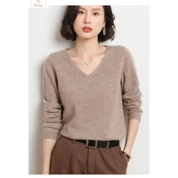 Cashmere V-neck Pullover Sweater for Women