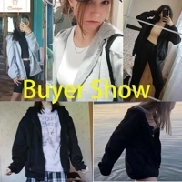Casual Oversized Zip-Up Hoodie for Women