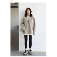 Casual Loose V-neck Warm Sweatshirt