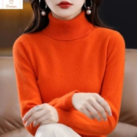 Womens Merino Wool Cashmere Turtleneck Sweater