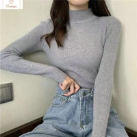 Womens Long Sleeve Turtleneck Knit Sweater
