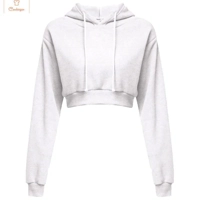 Cardeegan Womens Crop Top Hoodie