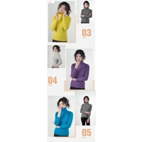 Womens Thermal High Collar Sweater