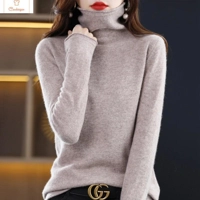Merino Wool Turtleneck Sweater for Women
