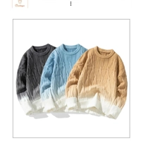 Loose Chunky Twist Knit Pullover