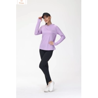 Womens Long Sleeve Running Hoodie T-Shirt