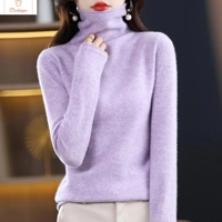 Merino Wool Turtleneck Sweater for Women