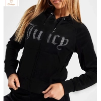 Y2k Rhinestone Zip Hoodie Pink