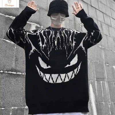 Personalized Jacquard Cartoon Knit Sweater