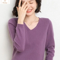 Cashmere V-neck Pullover Sweater for Women