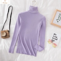 Soft Knit Cashmere Turtleneck Sweater Top